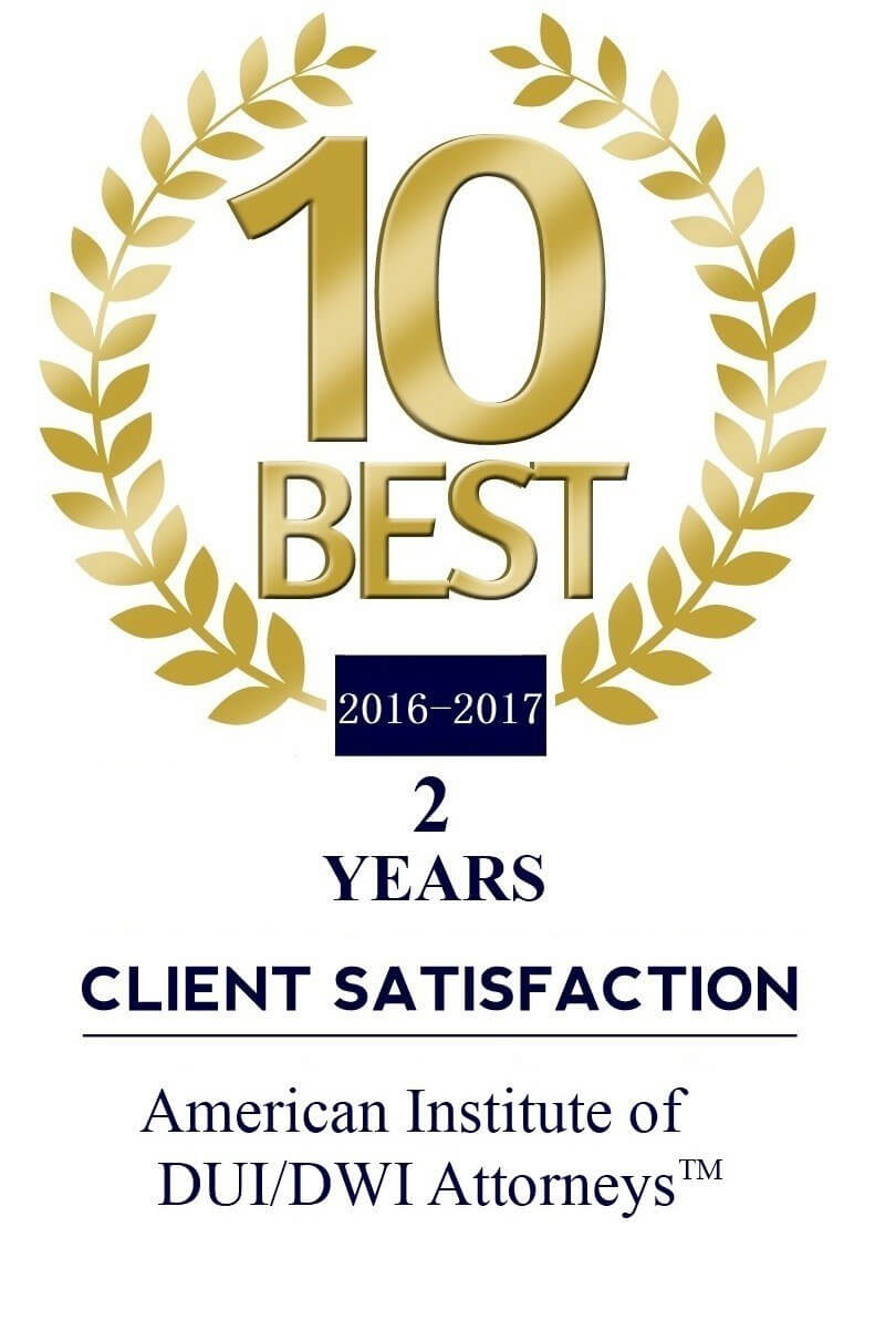 10 Year - 10 Best RI DUI Lawyer Award 2016 - 2017 - 2018 - 2019 - 2020 - 2021 - 2022 - 2023 - 2024 - 2025 - 2026 - Chad F Bank