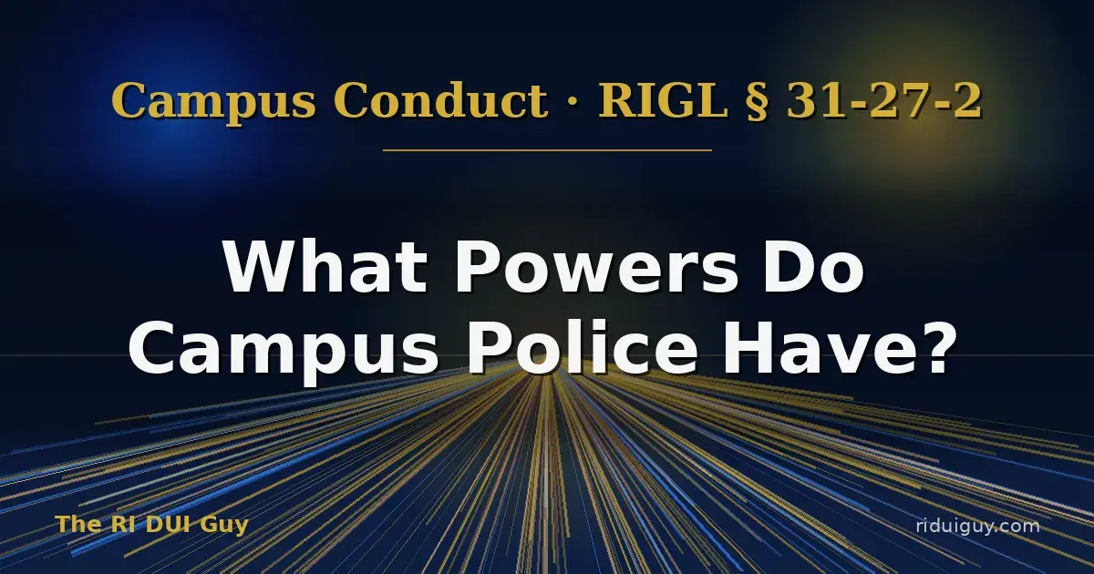 What Powers Do Campus Police Have?