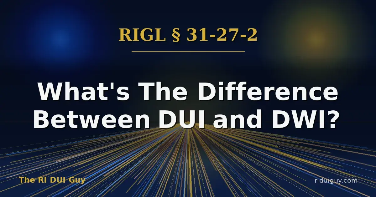 What's The Difference Between DUI and DWI?
